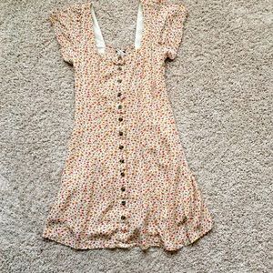 American Eagle Floral Button Dress